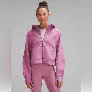 NWT Lululemon Scuba Oversized Full-Zip Hoodie in Velvet Dust